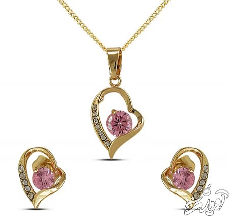 نیم ست های طلا و جواهر,مدل نیم ست جواهر